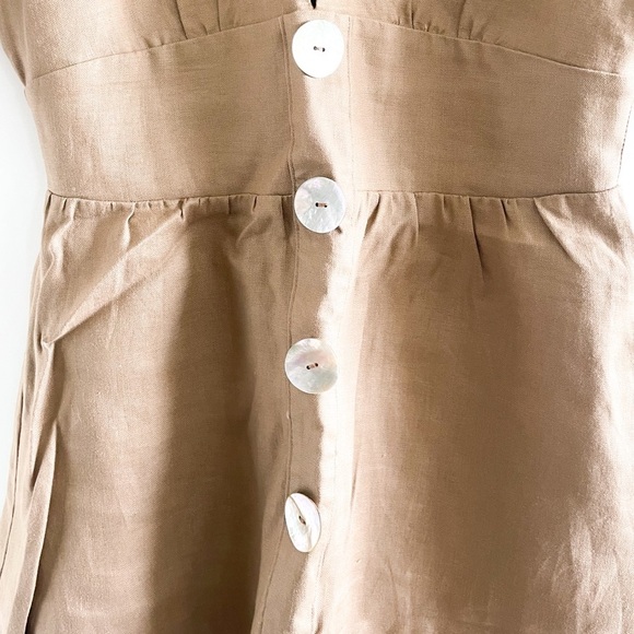 Reformation Short Sleeve Linen Dress - Picture 6 of 12